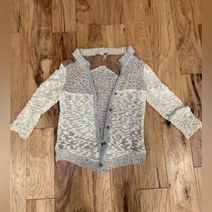 BKE lace crochet cardigan M